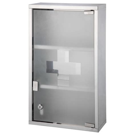 Wall Mounted Medicine Cabinet,Locking Wall Cabinet With 3